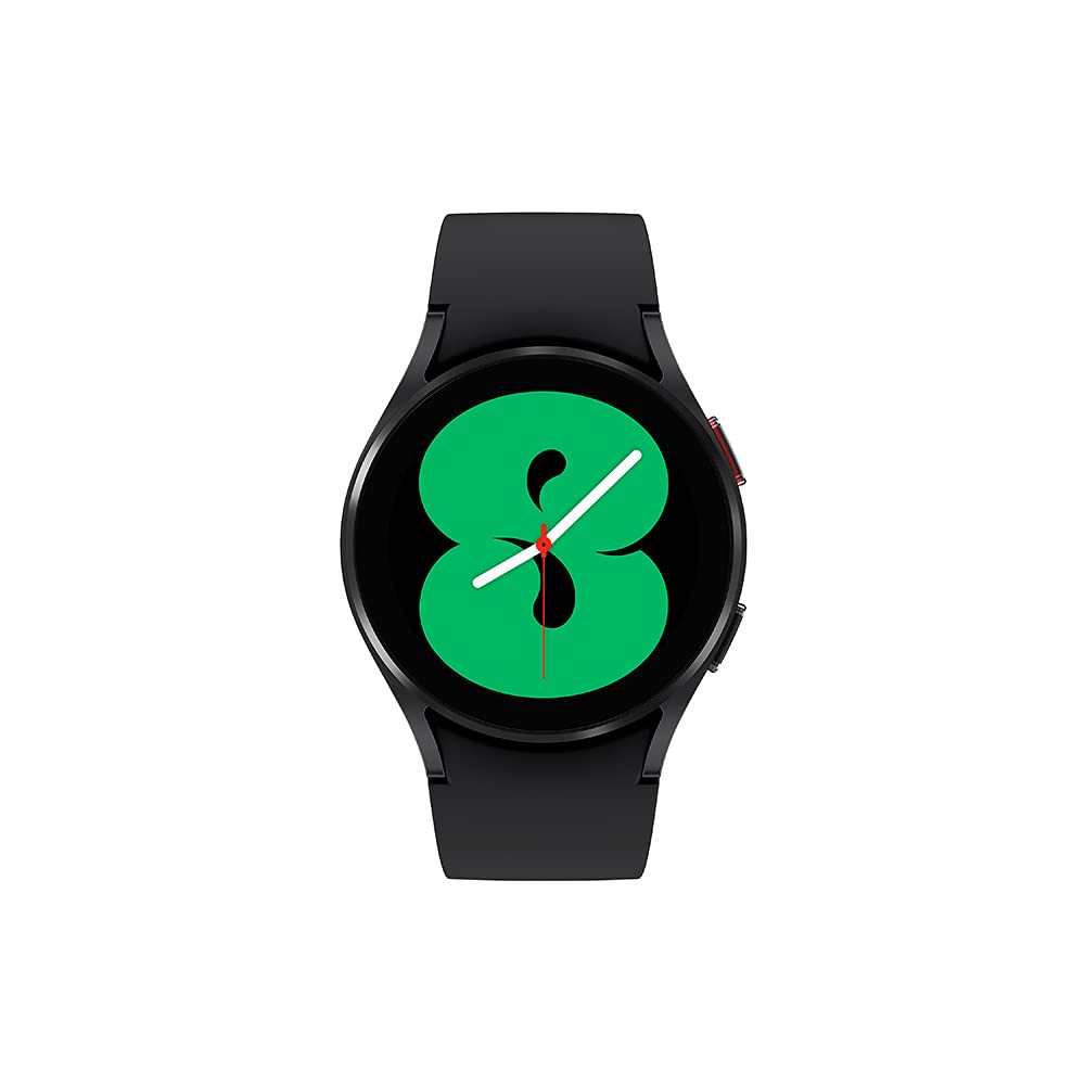 Samsung Galaxy Watch4 40mm Black Aluminum - Google Wear OS, 1.19" Round Display, Digital Bezel, HR Monitor, VO2 Max, Fitness Tracking, Sleep Management (CAD Version & Warranty)