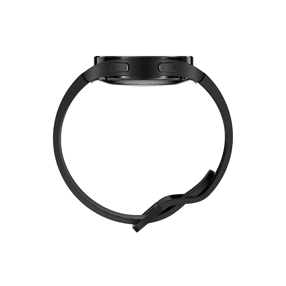 Samsung Galaxy Watch4 40mm Black Aluminum - Google Wear OS, 1.19" Round Display, Digital Bezel, HR Monitor, VO2 Max, Fitness Tracking, Sleep Management (CAD Version & Warranty)